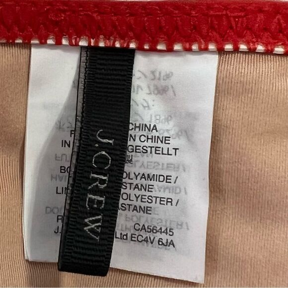 J. Crew Orange and Cream Striped One Piece Criss Cross Back Bathing Suite - 8 - Picture 13 of 15